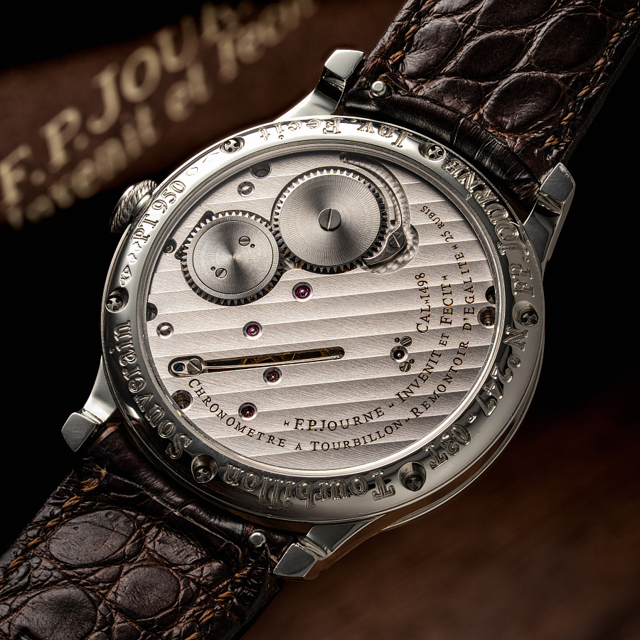 Tourbillon Souverain in 38mm Platinum Case with Brass Movement and Pink Dial