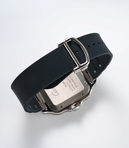 Santos de Cartier with Arabic Numerals and Green Dial