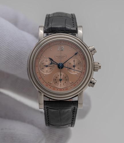 Toric Rattrapante in White Gold with Salmon Dial