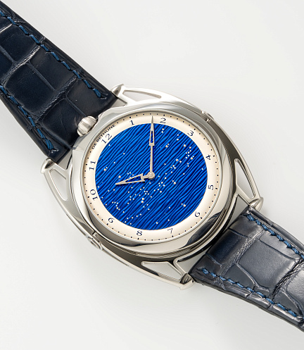 DB28XS Starry Seas in Titanium with Blue Guilloche Sky Dial