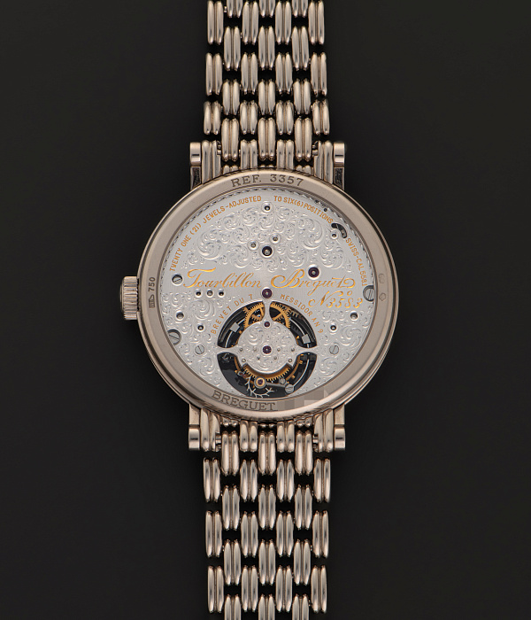 Tourbillon in White Gold with White Bracelet