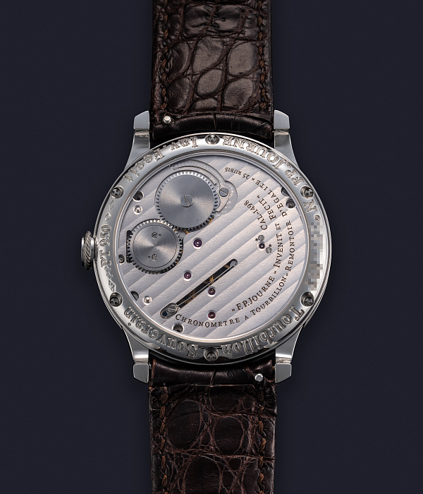 Tourbillon Souverain in 38mm Platinum Case with Brass Movement and Pink Dial