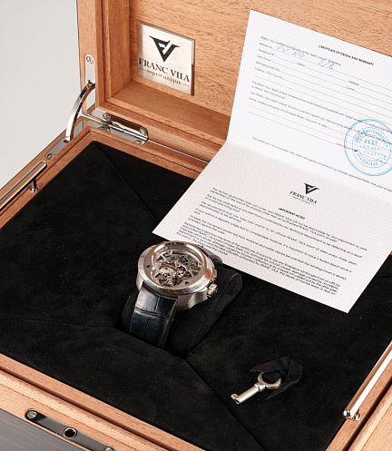 Cuatro Tourbillon Monopusher Chronograph in Stainless Steel