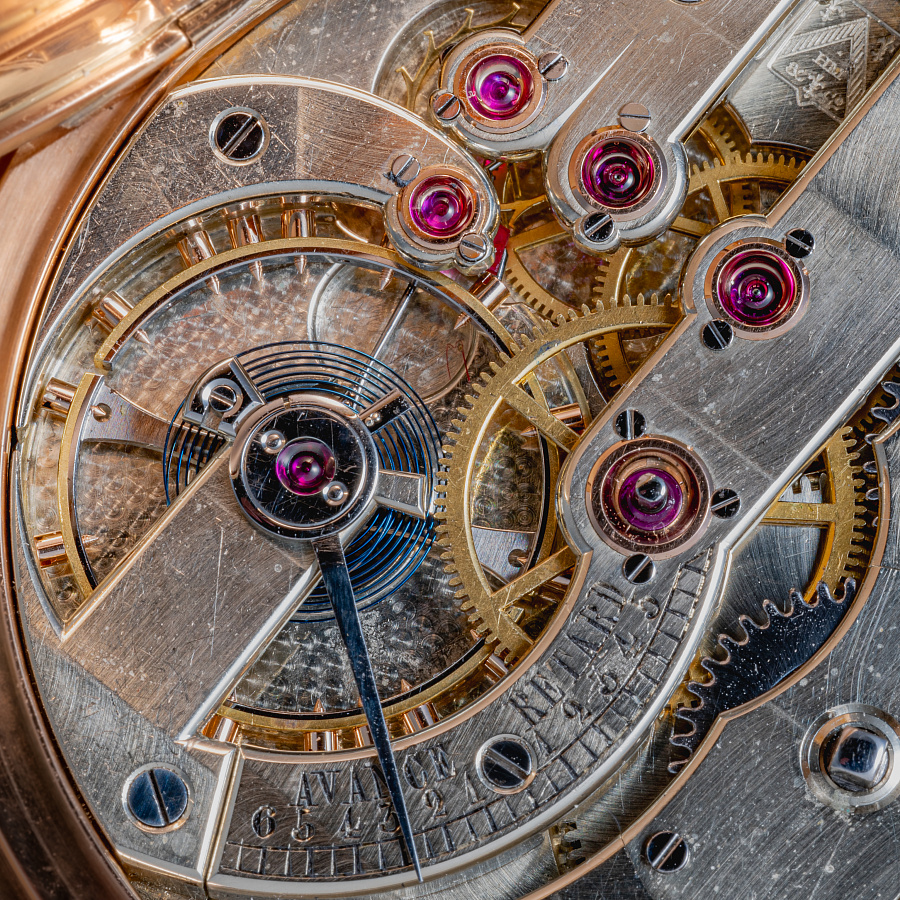 Gold Pocket Watch with Chronometre Movement and Enamel Dial