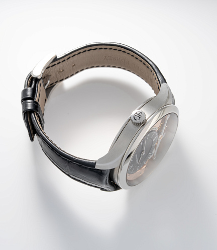 Signature 1 in Stainless Steel with Salmon Dial and Black Sub-dial