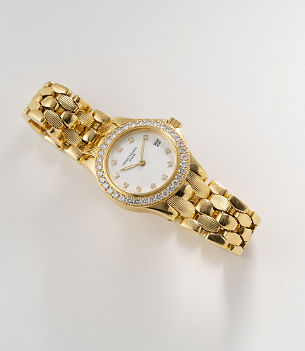 Neptune in Yellow Gold with Diamonds Ladies Watch