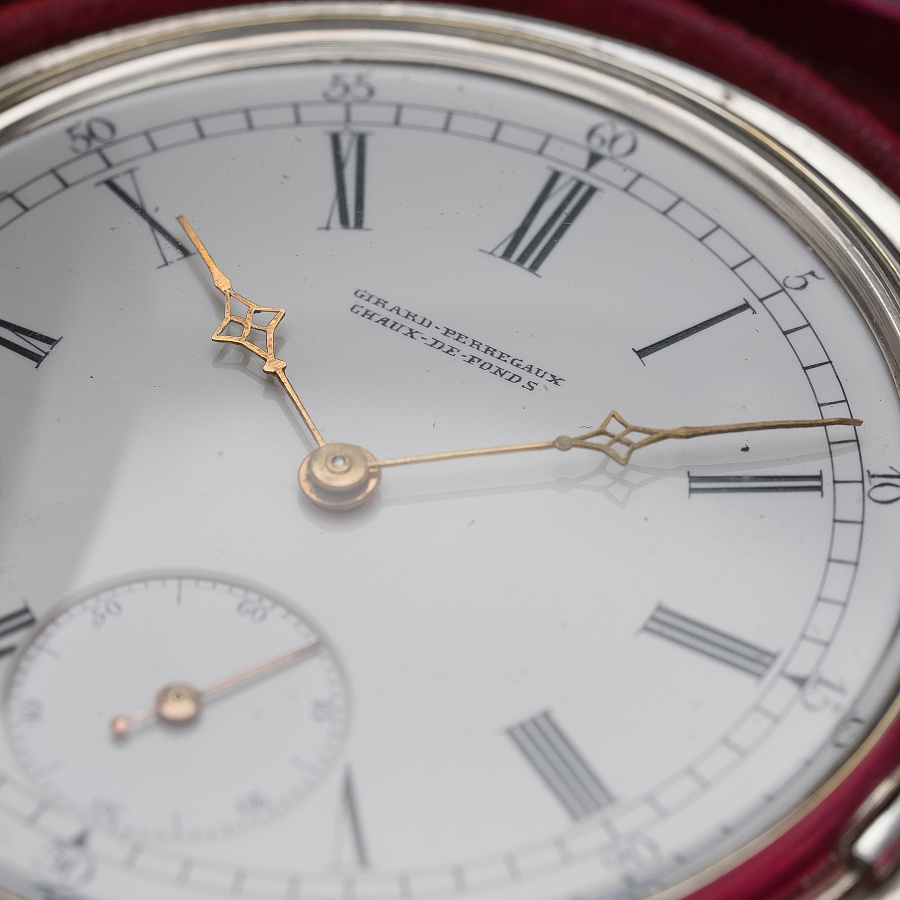 Silver Pocket Chronometre Watch