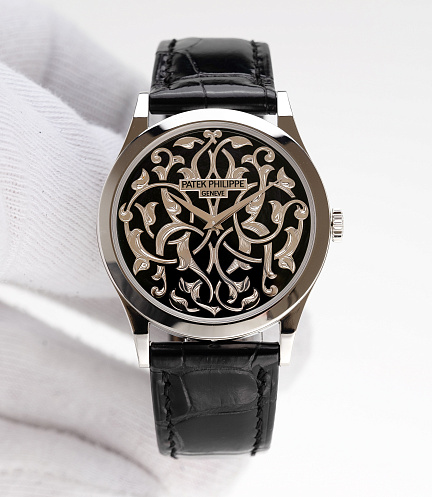 Calatrava Volutes and Arabesques in Platinum