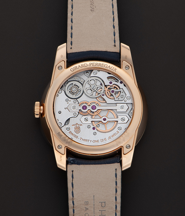 Tourbillon with Three Gold Bridges in Rose Gold