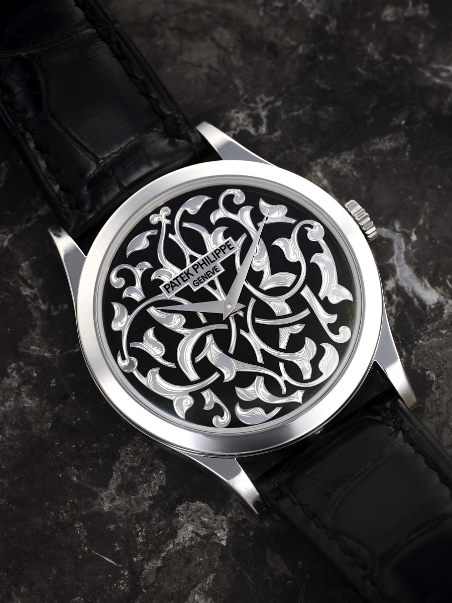 Calatrava Volutes and Arabesques in Platinum