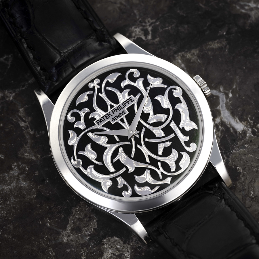 Calatrava Volutes and Arabesques in Platinum