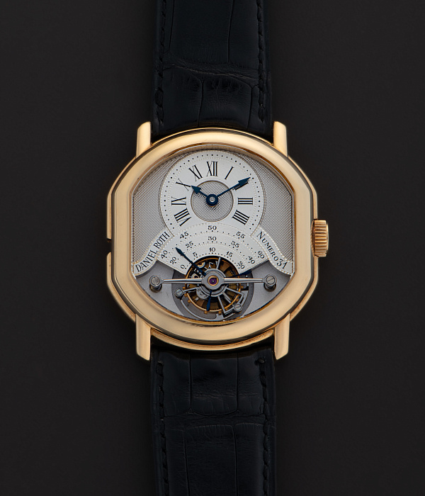 Regulateur Tourbillon in Yellow Gold with Clous de Paris