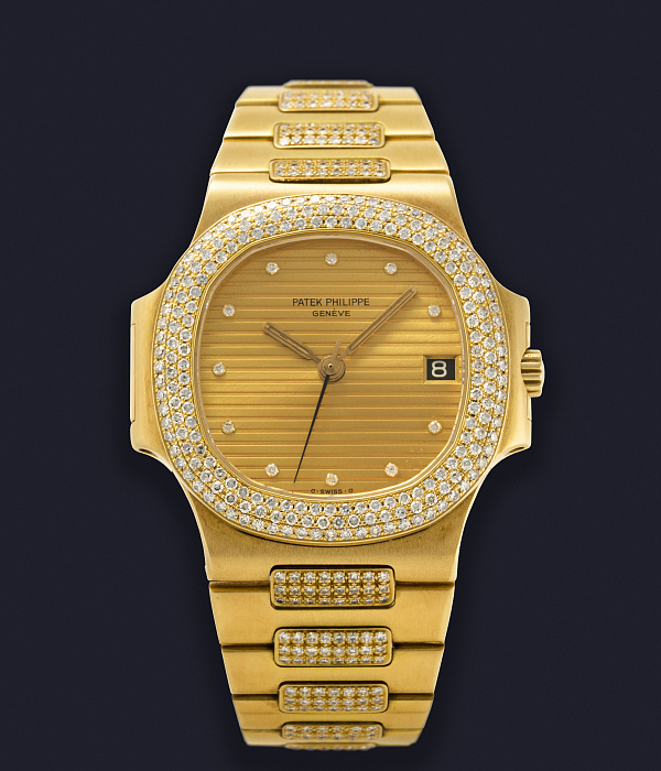 Nautilus with Diamonds in Yellow Gold "Doreé" Dial "Maradona"