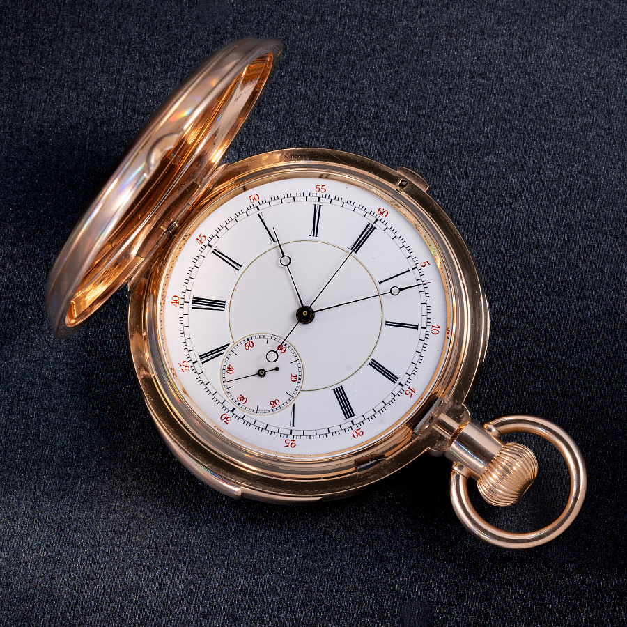 Gold Pocket Chronograph Quater Repeating Watch