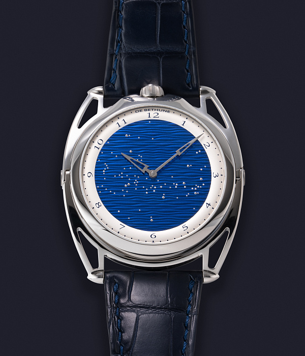 DB28XS Starry Seas in Titanium with Blue Guilloche Sky Dial