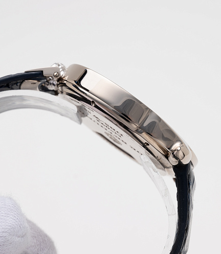 DBS Moon Phase in White Gold with Black Dial