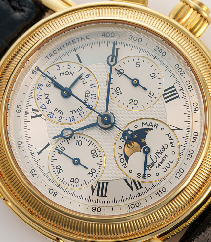 La Rattrapante with Annual Calendar in Yellow Gold