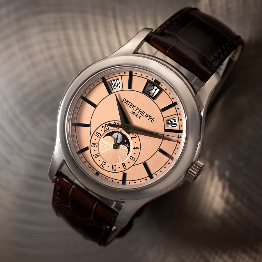 Annual Calendar in White Gold with Salmon Dial Limited to 15 Pieces