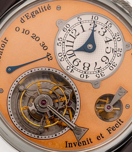 Tourbillon Souverain in 38mm Platinum Case with Brass Movement and Pink Dial