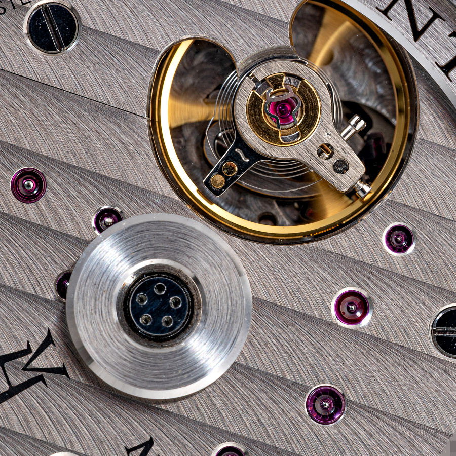 Contemporaine Moon Phase in White Gold