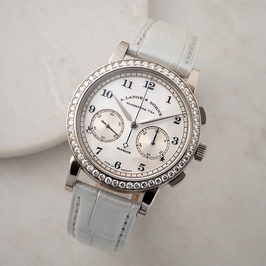 1815 Chronograph with MOP Dial and Diamonds Bezel