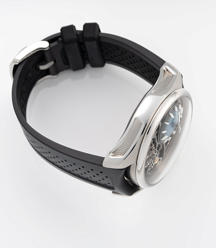 Pioneer Cylindrical Tourbillon Skeleton in Stainless Steel