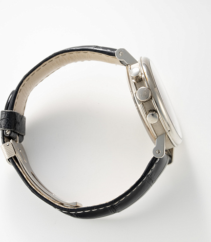 Classique Chronograph in White Gold with Enamel Dial