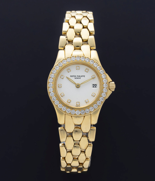 Neptune in Yellow Gold with Diamonds Ladies Watch