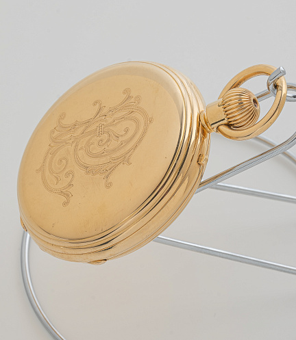 Golden Tourbillon Pocket Watch by Sylvain Mairet