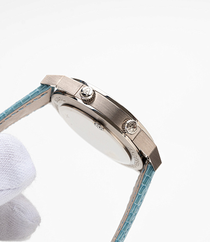 Tempus Terrea Worldtime Aquamarine in White Gold