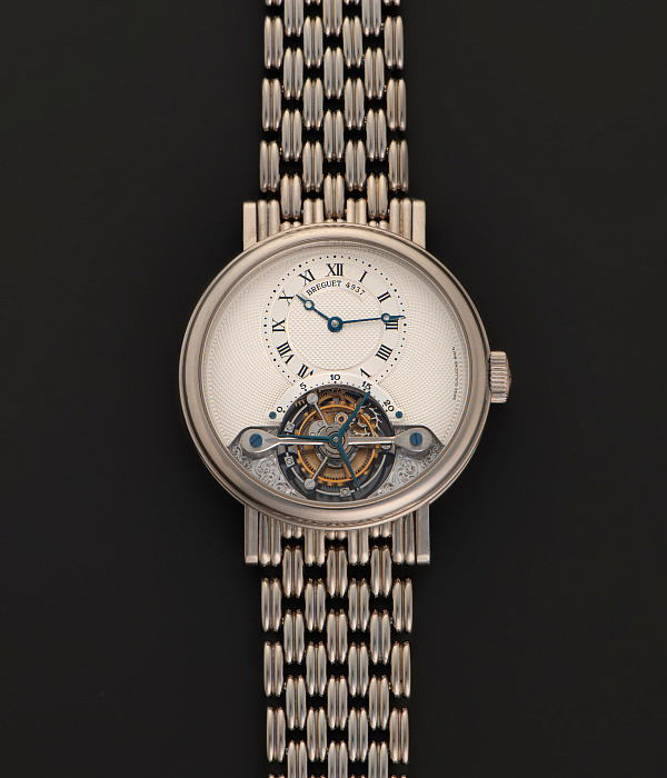 Tourbillon in White Gold with White Bracelet