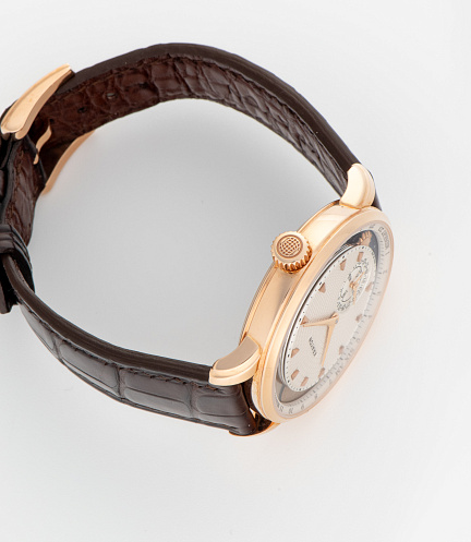 Anywhere in Rose Gold with Guilloche Dial by Remi Maillat