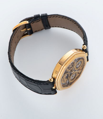 Lys Royal Gold Skeleton Perpetual Calendar Piece Unique