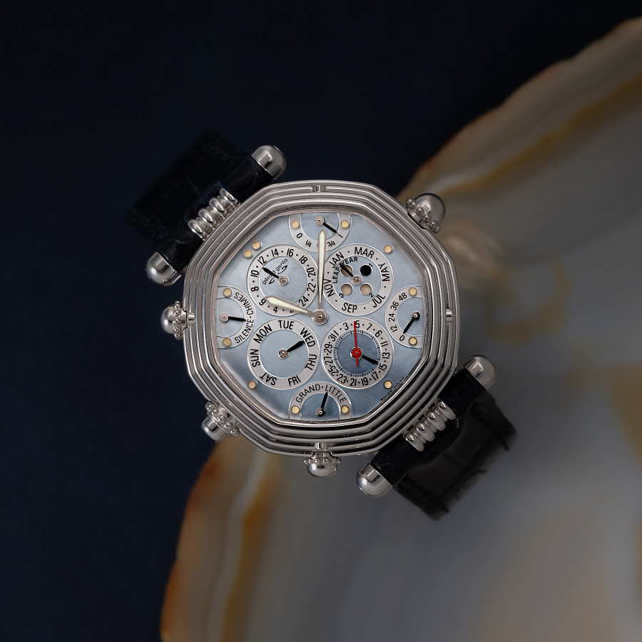 Grande Sonnerie Piece Unique in White Gold with MOP Dial