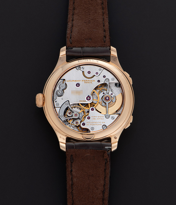 Galet Traveller Night Blue in Rose Gold with Enamel Dial by Anita Porchet