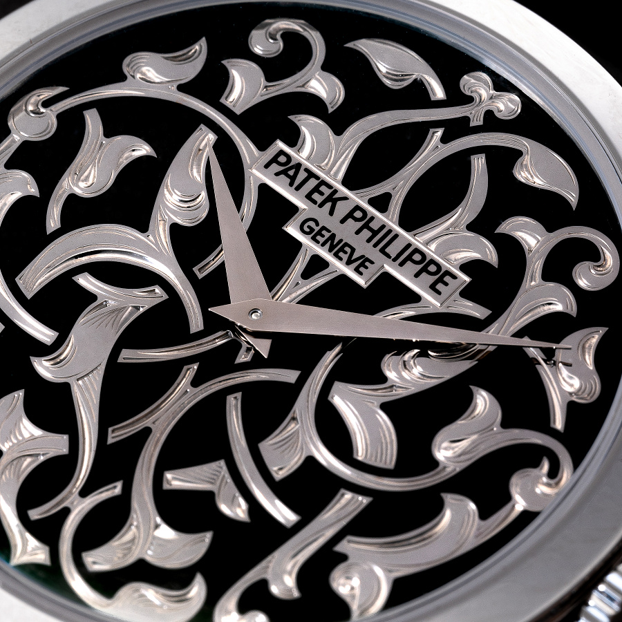 Calatrava Volutes and Arabesques in Platinum