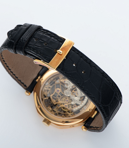Lys Royal Gold Skeleton Perpetual Calendar Piece Unique