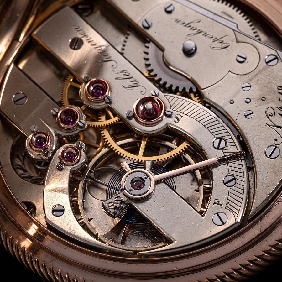 Gold Pocket Watch with Chronometre Movement