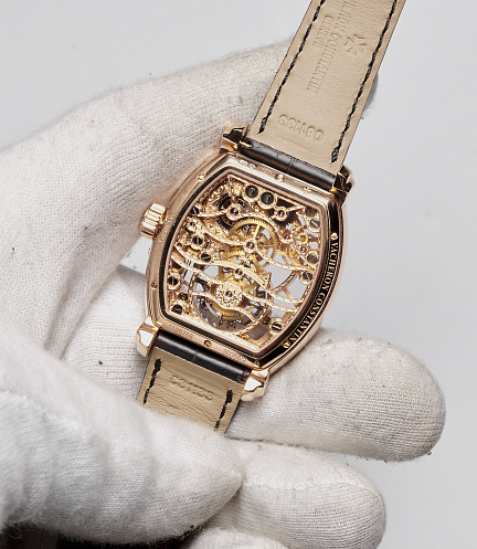 Malte Tourbillon Skeletonized in Rose Gold