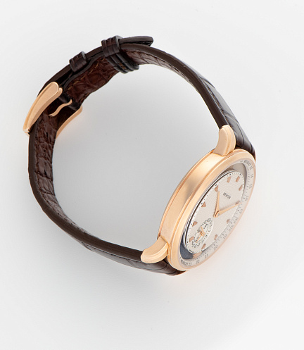 Anywhere in Rose Gold with Guilloche Dial by Remi Maillat
