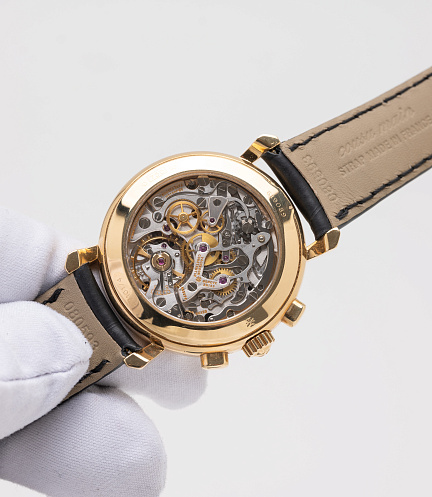 Historiques Chronograph in Yellow Gold with Black Dial