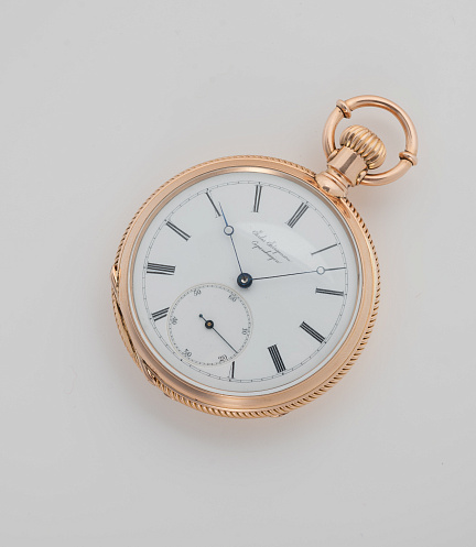 Gold Pocket Watch with Chronometre Movement