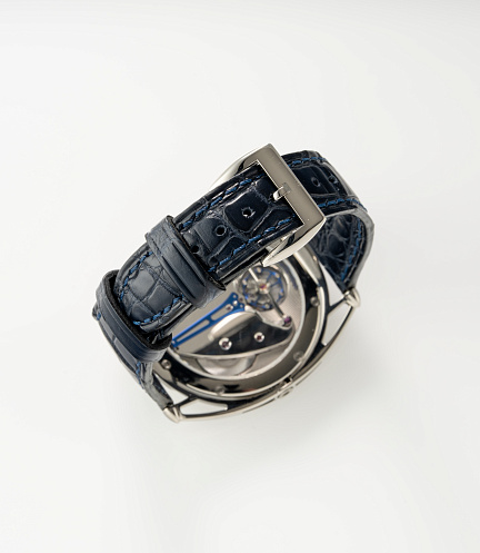 DB28XS Starry Seas in Titanium with Blue Guilloche Sky Dial