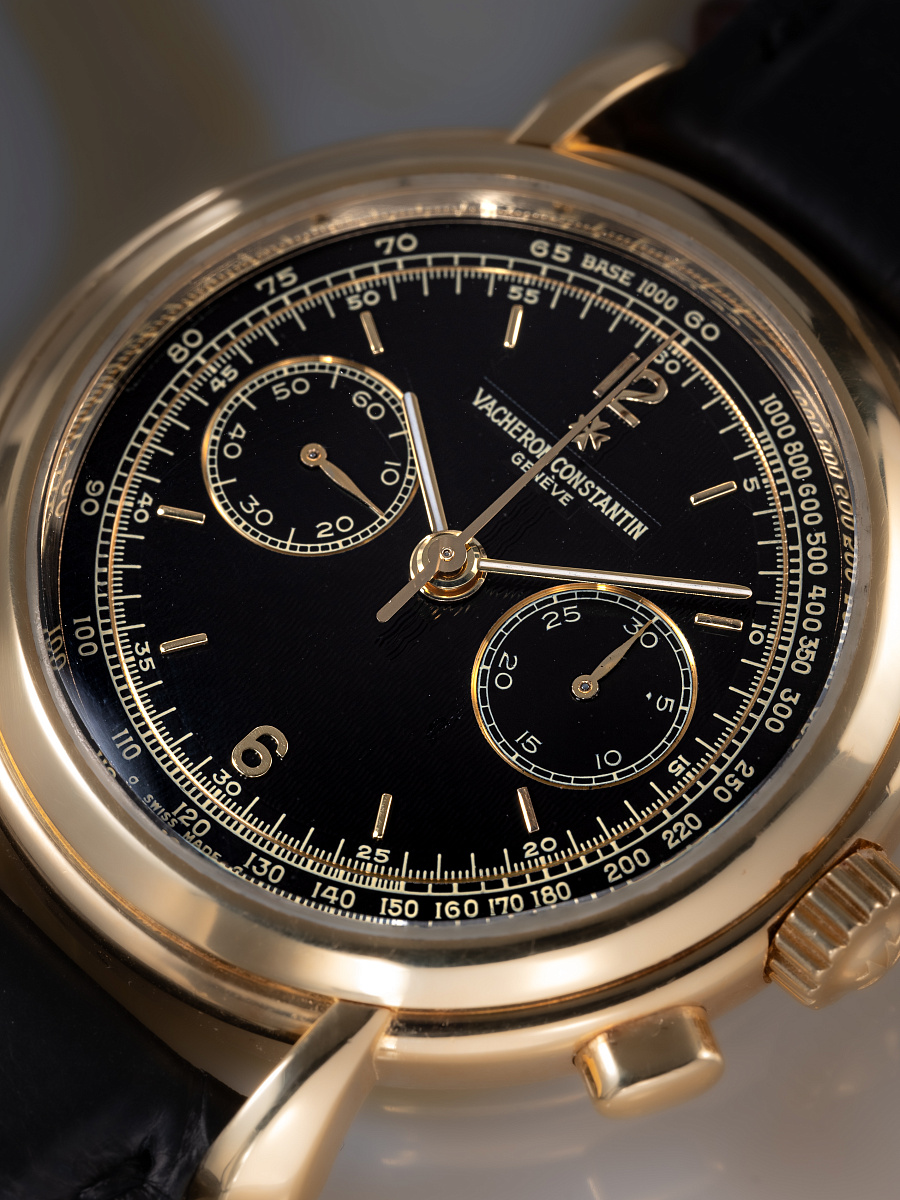 Historiques Chronograph in Yellow Gold with Black Dial