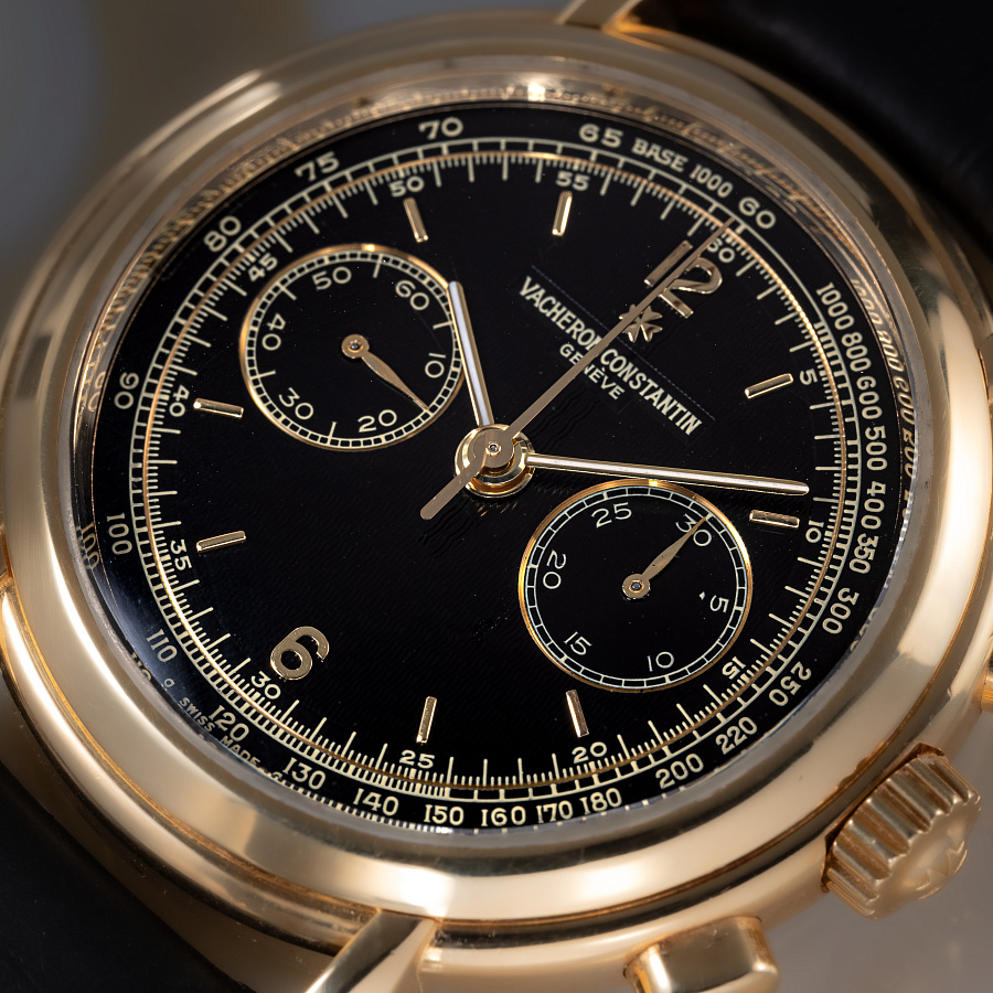 Historiques Chronograph in Yellow Gold with Black Dial