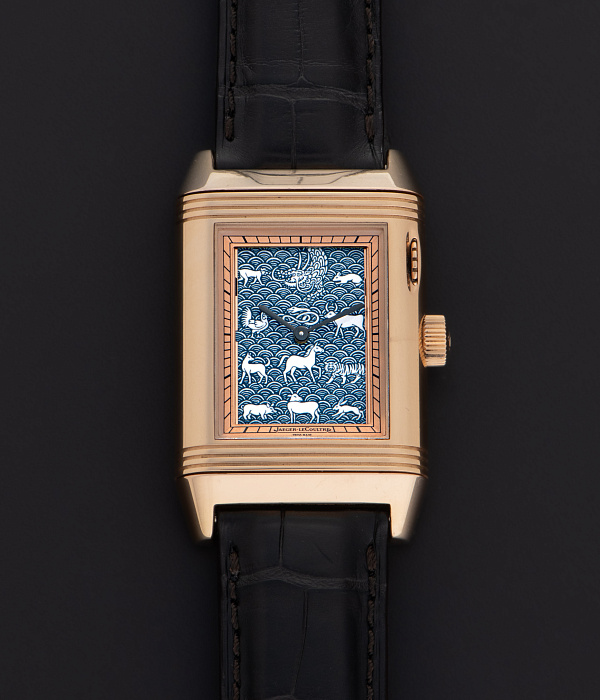 Reverso A Eclipses in Rose Gold with Enamel Zodiac Dial by Hiroshi Senju