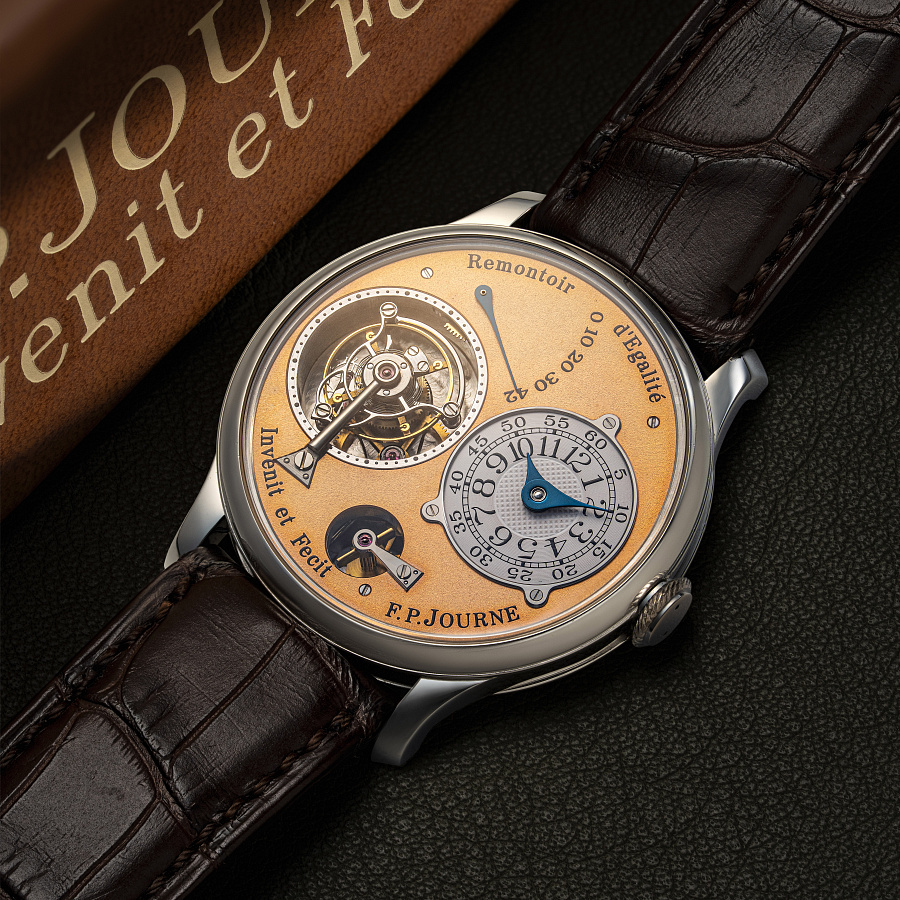 Tourbillon Souverain in 38mm Platinum Case with Brass Movement and Pink Dial