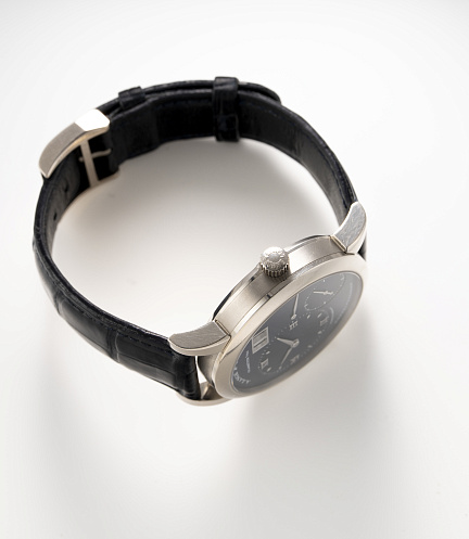 Lange 1 in White Gold with Blue Dial with Extract from Archives