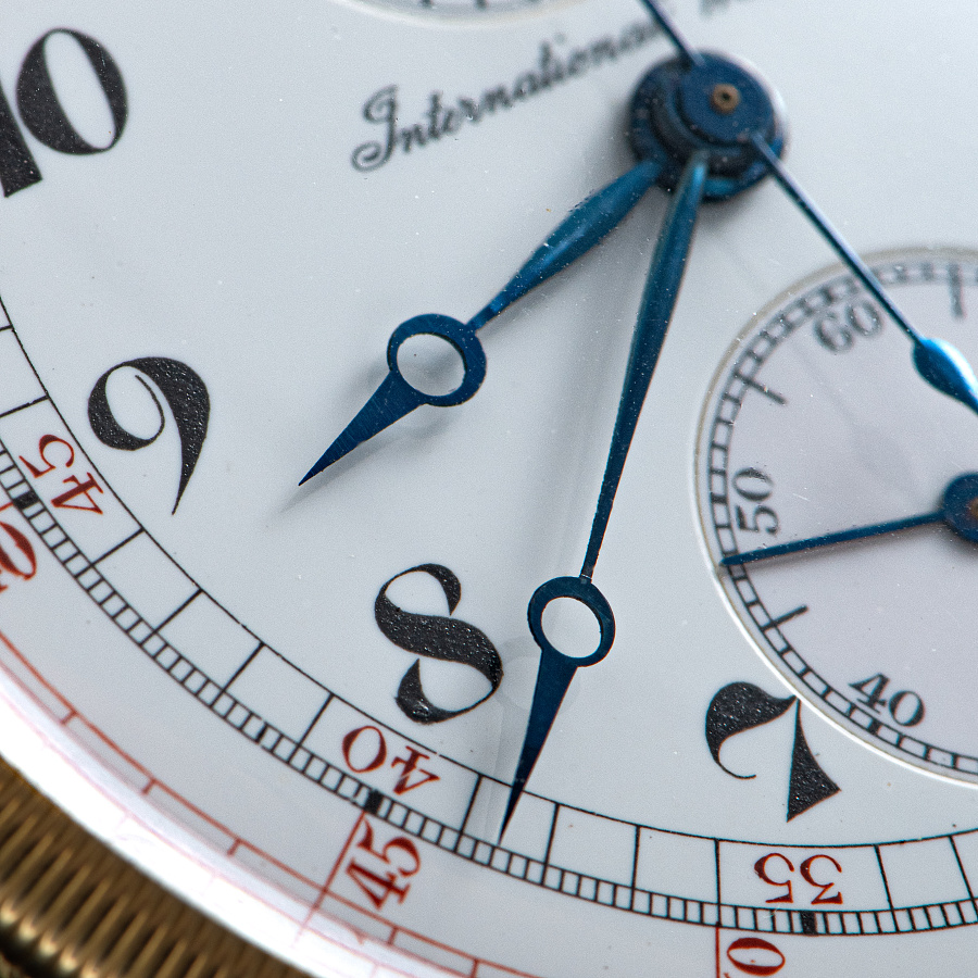 Gold Pocket Watch with a Chronograph Movement