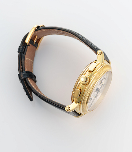 La Rattrapante with Annual Calendar in Yellow Gold